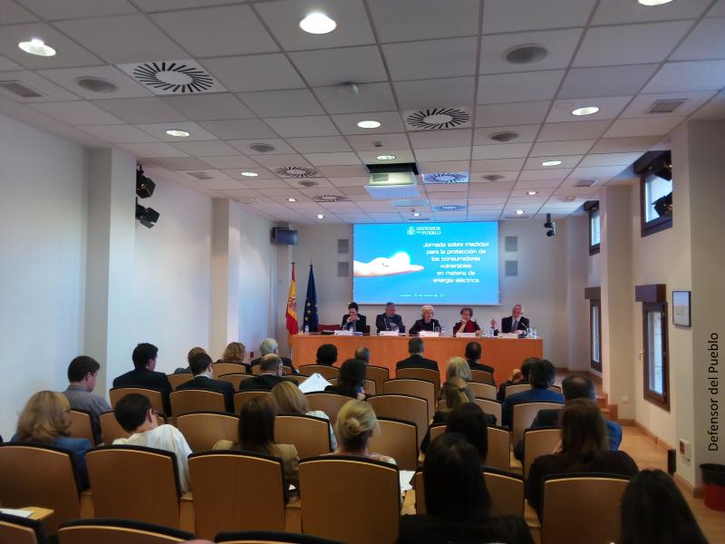Vista del salón durante la jornada de energía eléctrica y consumidores vulnerables