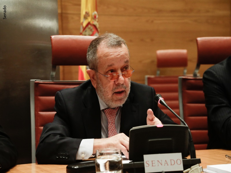 Defensor del Pueblo (e.f), Francisco Fernández Marugán, en Comparecencia ante la Comisión Mixta en el Senado