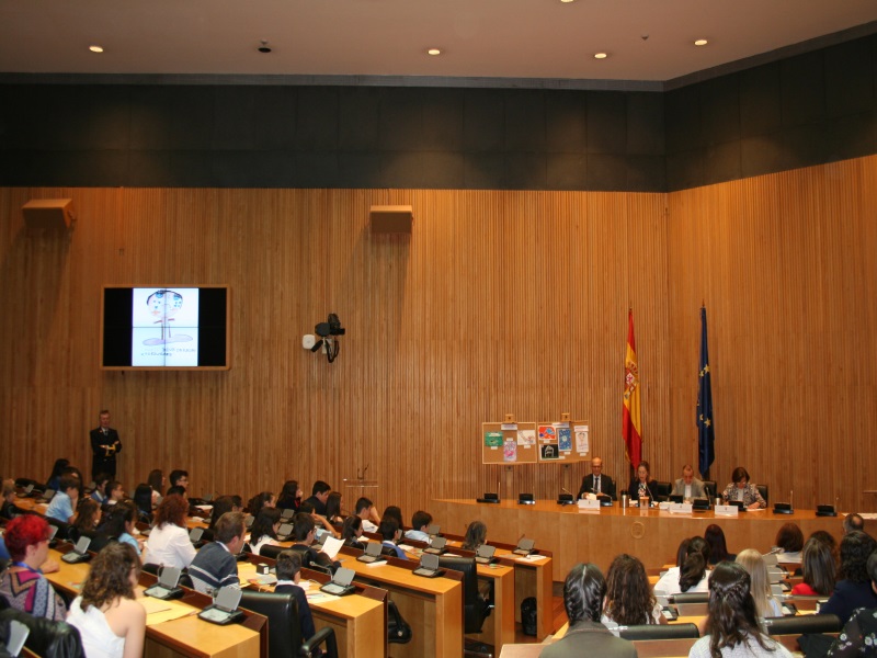 vista sala Ernest Lluch del Congreso durante la entrega de los premios de dibujo escolar