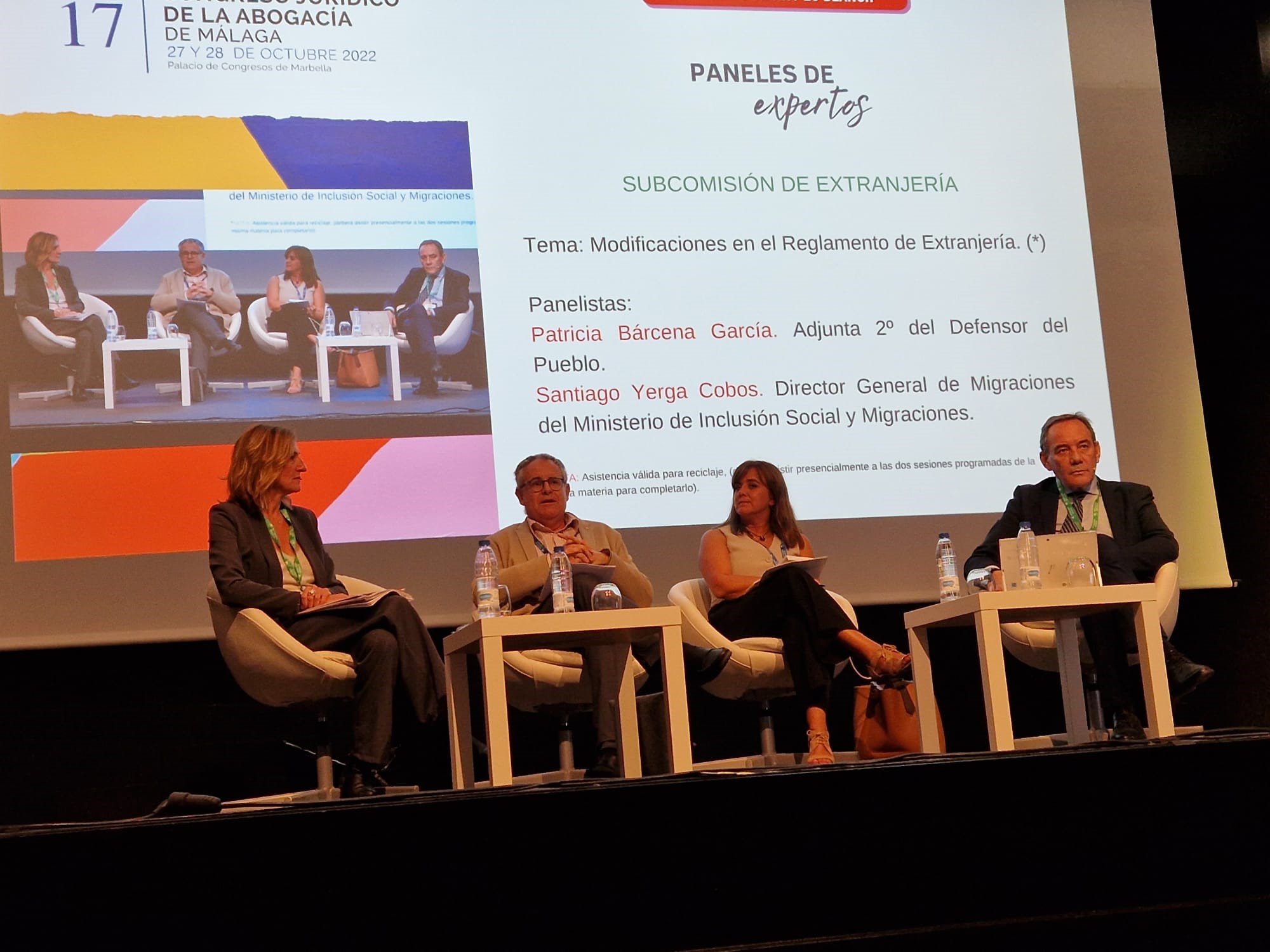 La adjunta segunda del Defensor del Pueblo, Patricia Bárcena, en Congreso de la Abogacía de Málaga