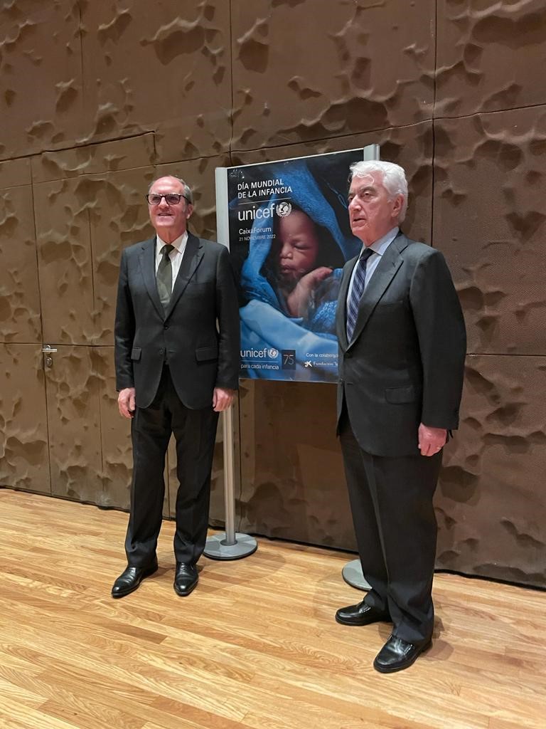 Ángel Gabilondo asiste a la presentación del libro UNICEF: 75 años defendiendo los derechos de la infancia