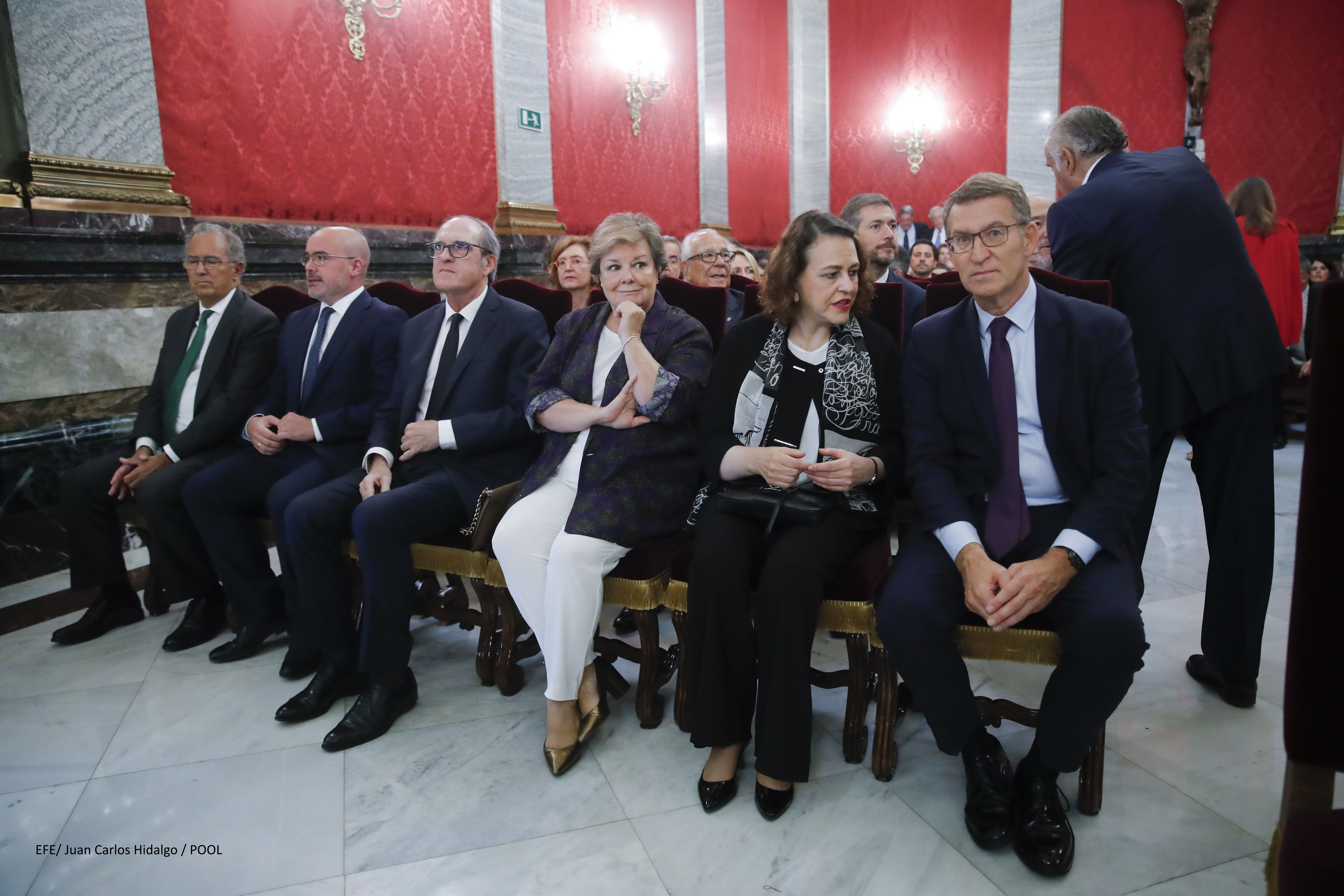 El Defensor del Pueblo asiste a l acto de apertura del Año Judicial 2023-2024en la sede del Tribunal Supremo en Madrid.
