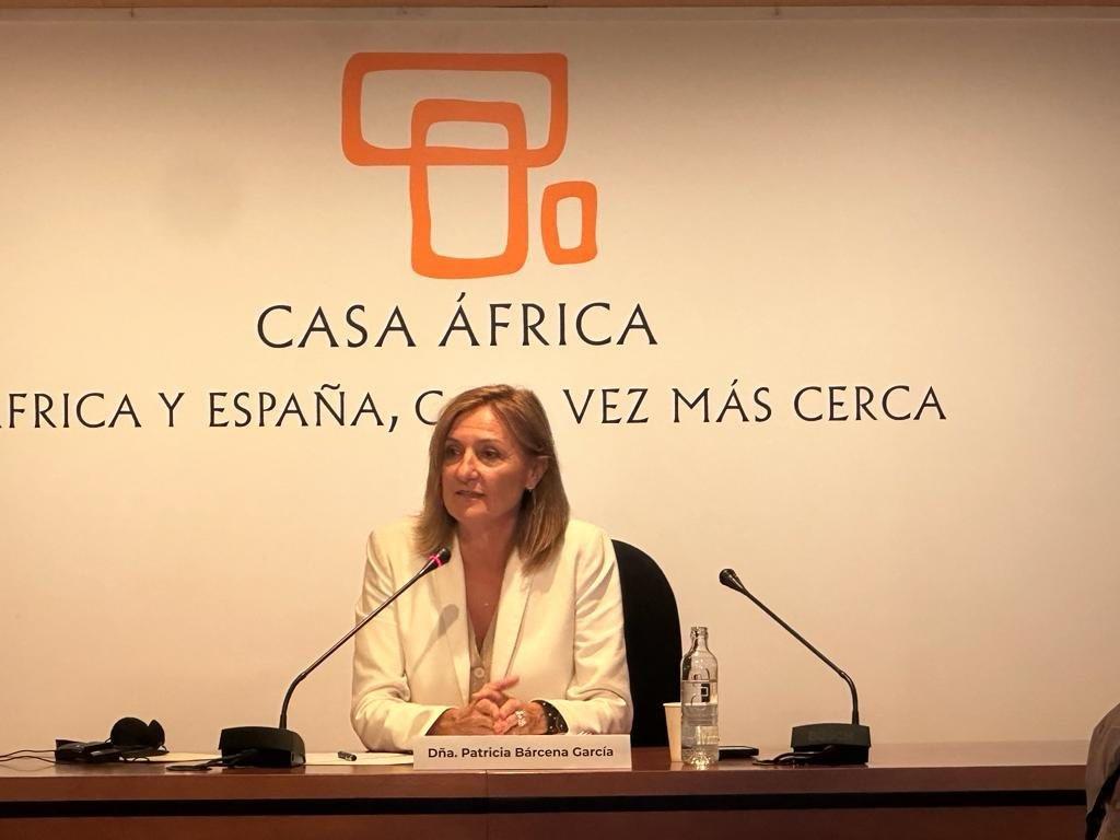 La adjunta segunda, Patricia Bárcena, en una jornada en Casa África