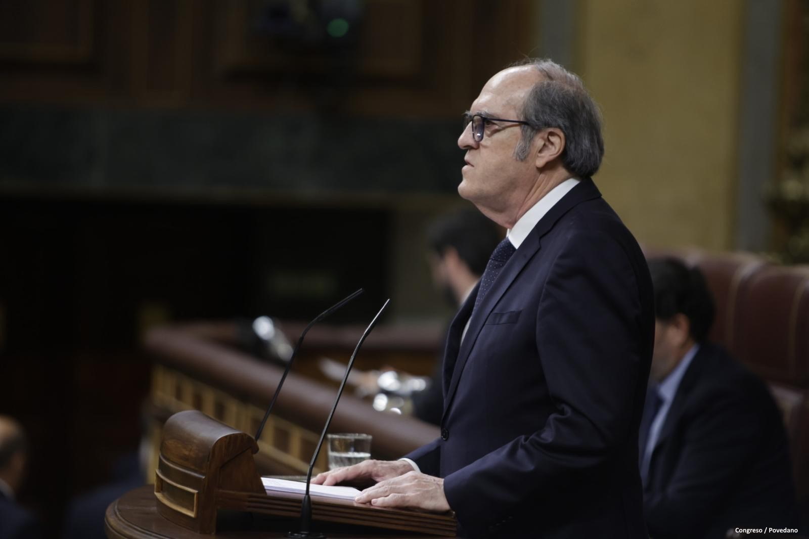 Comparecencia en el Pleno del Congreso de los Diputados