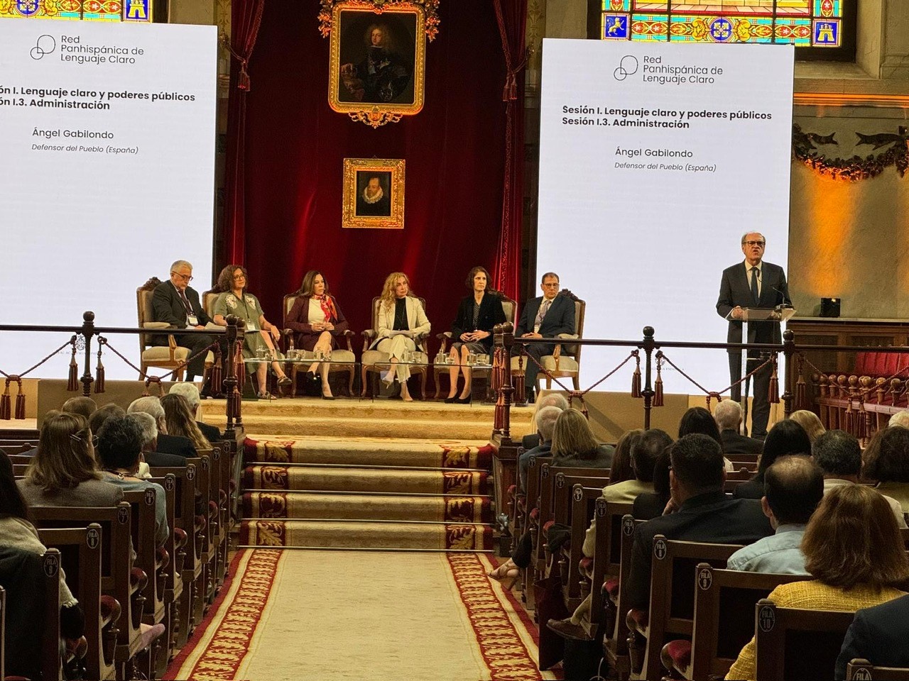 El Defensor del Pueblo, Ángel Gabilondo, en la presentación de la Red Panhispánica del Lenguaje Claro