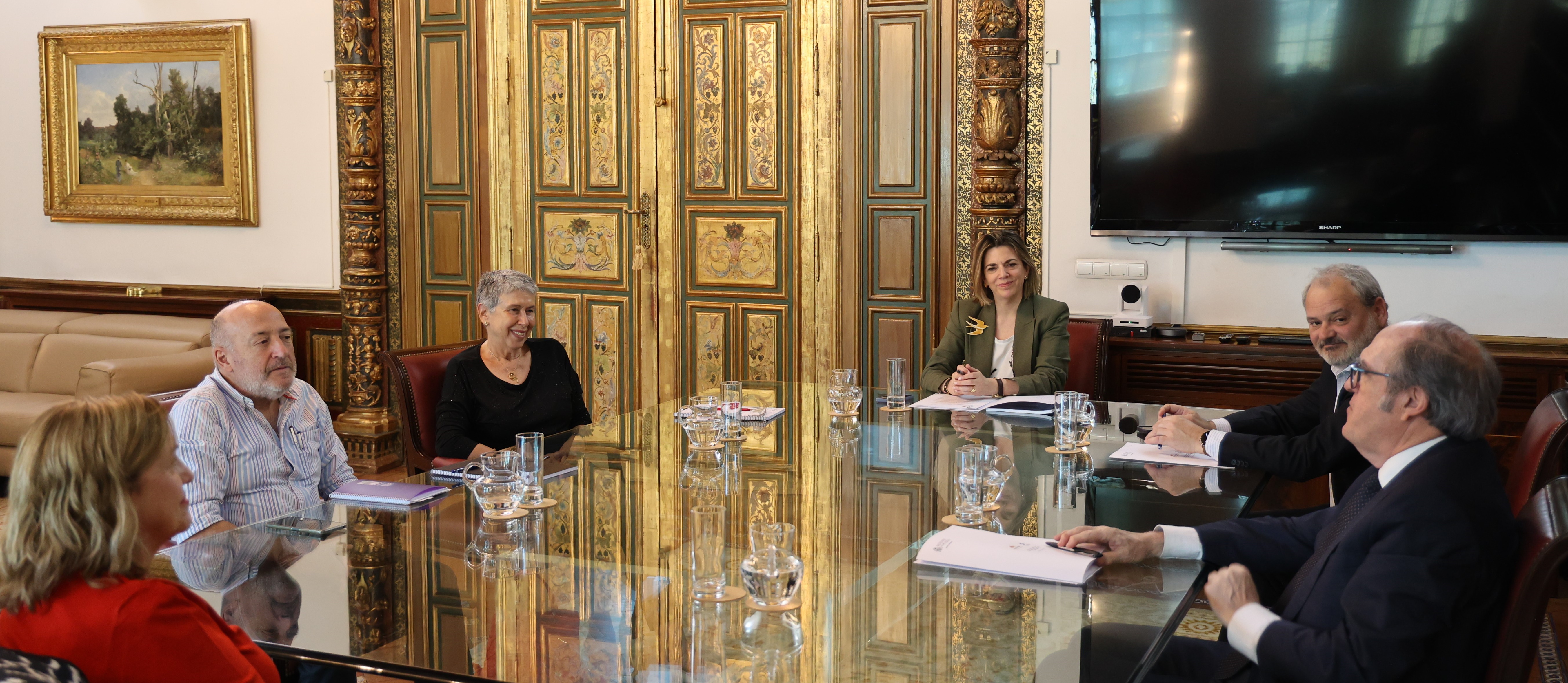 El Defensor del Pueblo, Ángel Gabilondo, se reúne con representantes de la Marea de Residencias y de la Plataforma Verdad