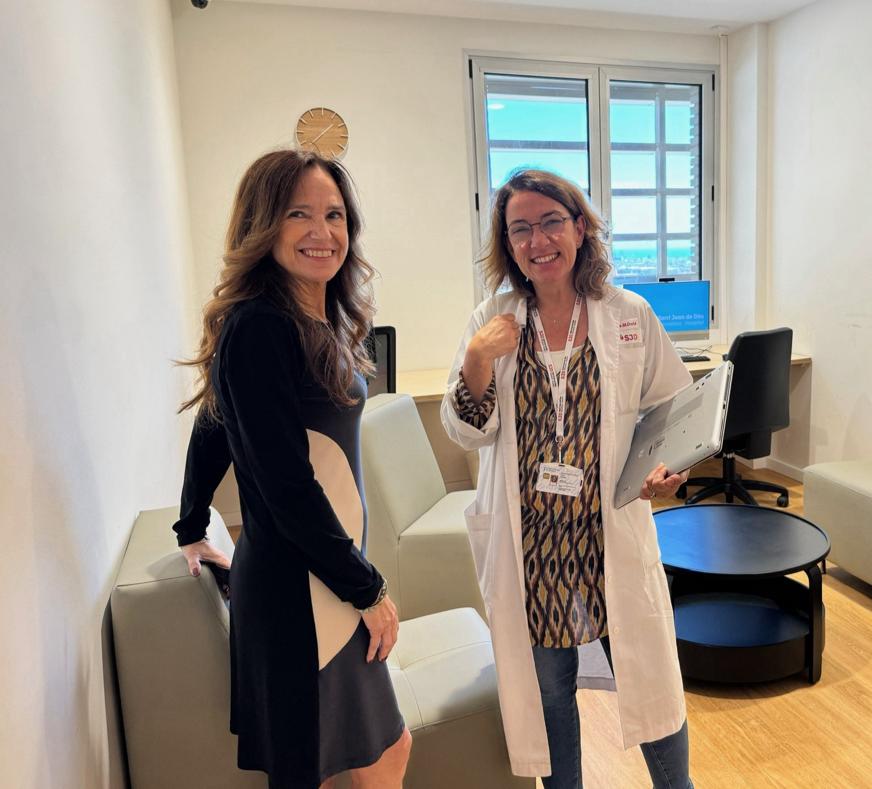 Teresa Jimenez- Becerril visita el hospital San Juan de Dios de Barcelona
