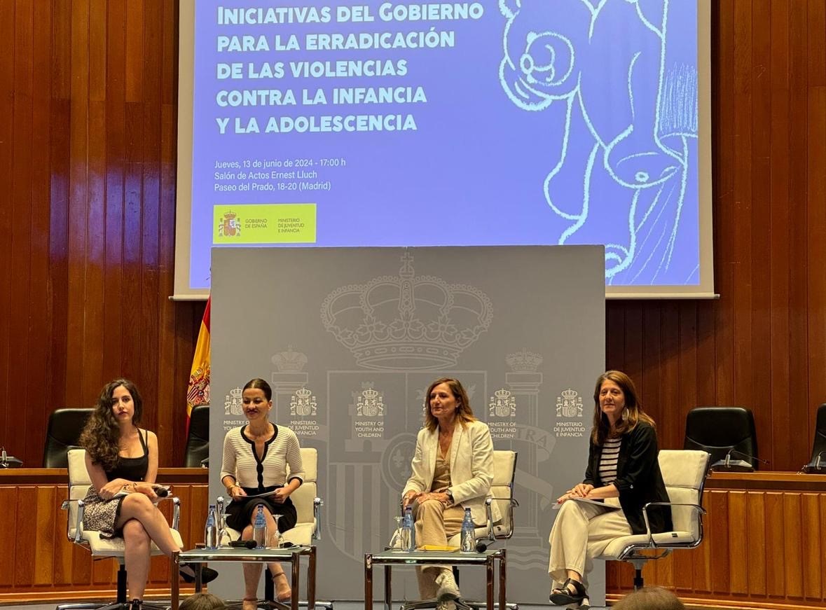 La adjunta segunda, Patricia Bárcena en una acto sobre erradicación de violencias contra la infancia
